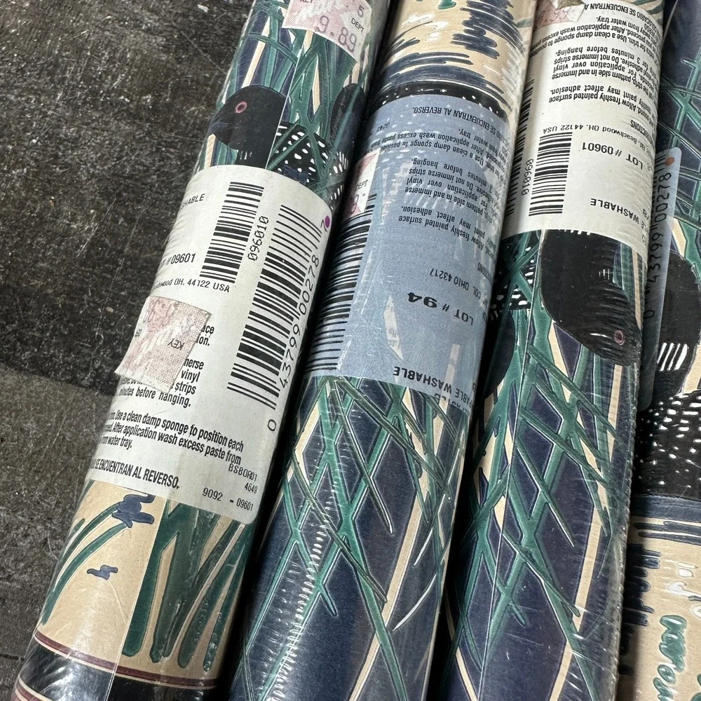 4 VTG Borden Inc Wallpaper Border WB278 ~ LOONS ~ 9